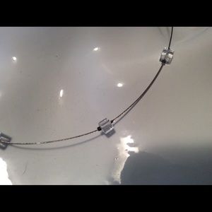 Floating crystal necklace